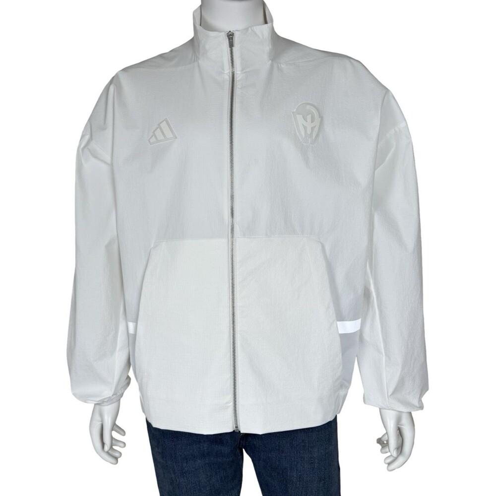 Adidas Mens Large Jacket Windbreaker Patrick Mahomes ZNE Woven Track Top White